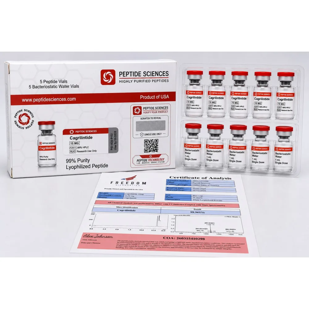Peptide Sciences Cagrilintide 10 MG (5 Flakon + 5 Solüsyon)