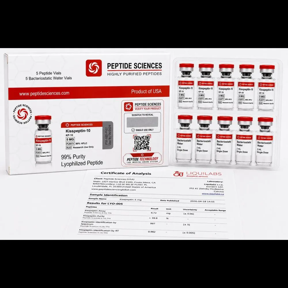 Peptide Sciences Kisspeptin-10 5 MG (5 Flakon + 5 Solüsyon)